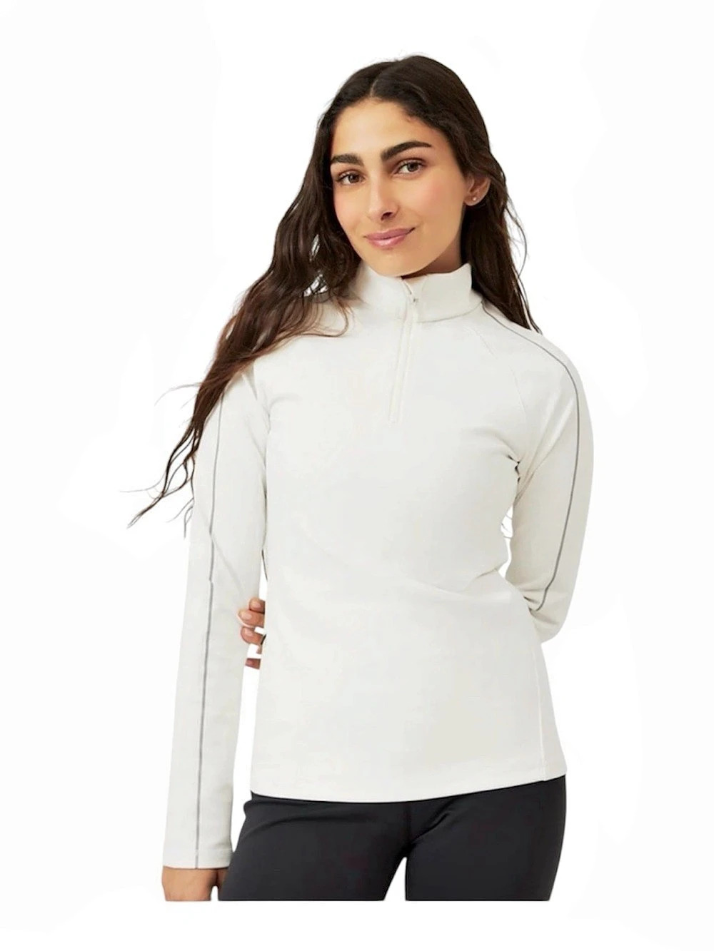 NEW Outdoor Voices Frost Knit Quarter Zip Color sugar white size small
